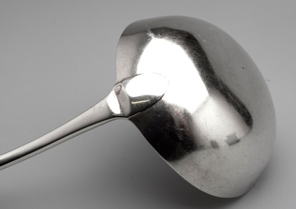 Scottish Provincial Silver Soup Ladle - John Heron, Greenock
